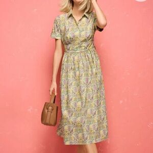 NWT Talbots floral midi dress size 6P